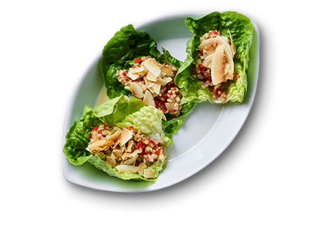 0D: Miang kam spicy kokos salat ssam style, 3 stk