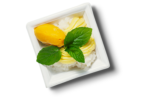 33. Klisterris med mango & kokosis.